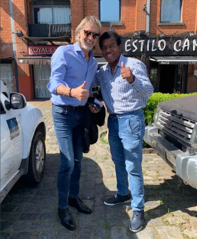 Ricardo Gareca y Julio César Uribe en Argentina. Ricardo Gareca y Julio César Uribe en Argentina.