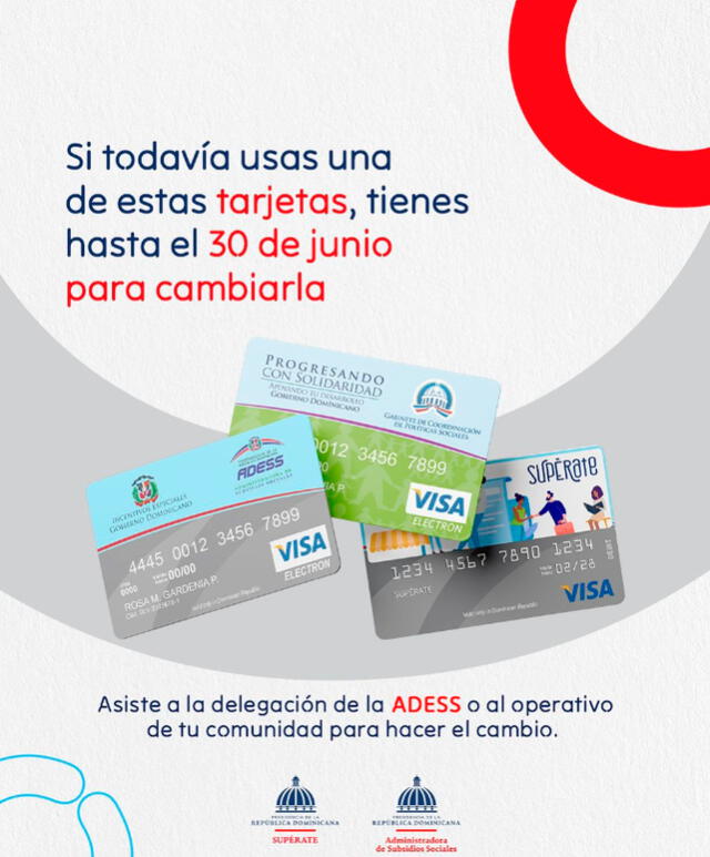 tarjeta Supérate tarjeta Supérate