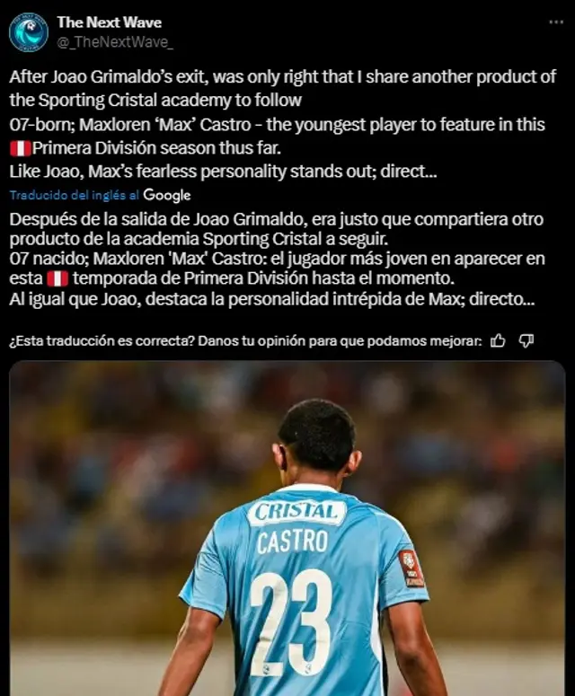 Maxloren Castro.