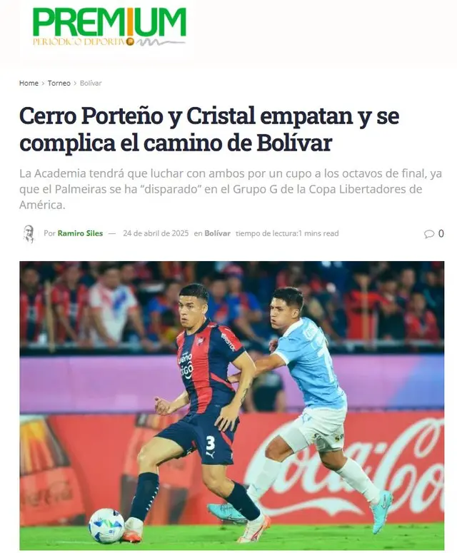 Sporting Cristal vs Bolívar