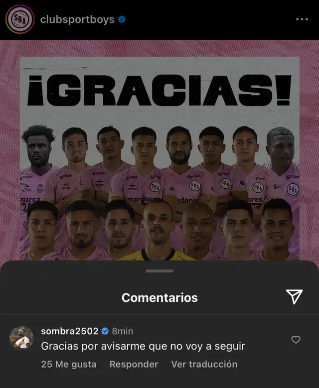 Christian Ramos respondió a Sport Boys