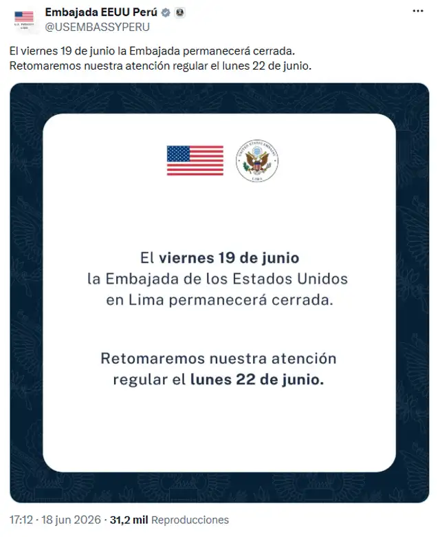 Embajada de Estados Unidos en Perú Embajada de Estados Unidos en Perú