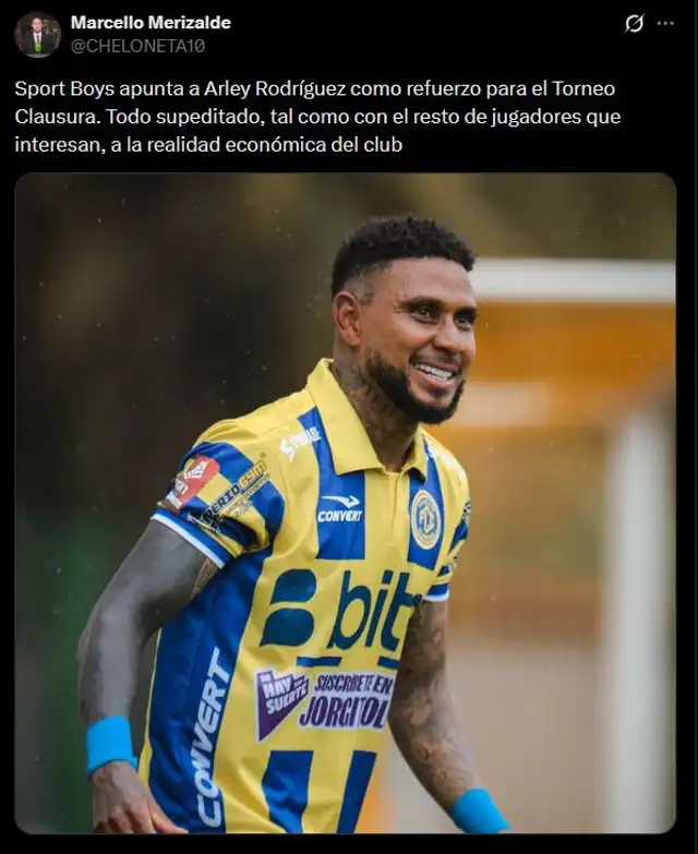 Información sobre Arley Rodríguez.