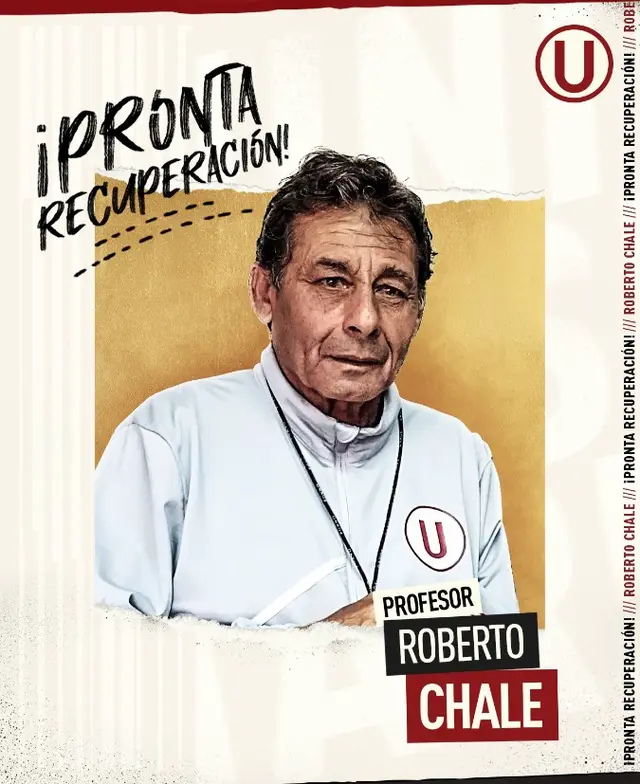 Universitario brindó sus mejores deseos para Roberto Chale.   