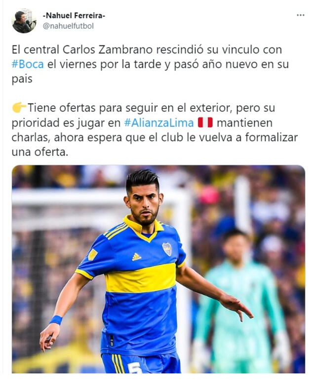 Carlos Zambrano Boca Juniors