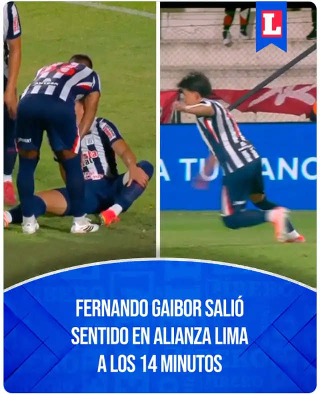 Lesión de Fernando Gaibor con Alianza Lima   