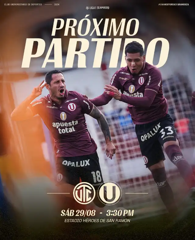 Universitario y UTC chocan por la fecha 7 del Torneo Clausura 2026.