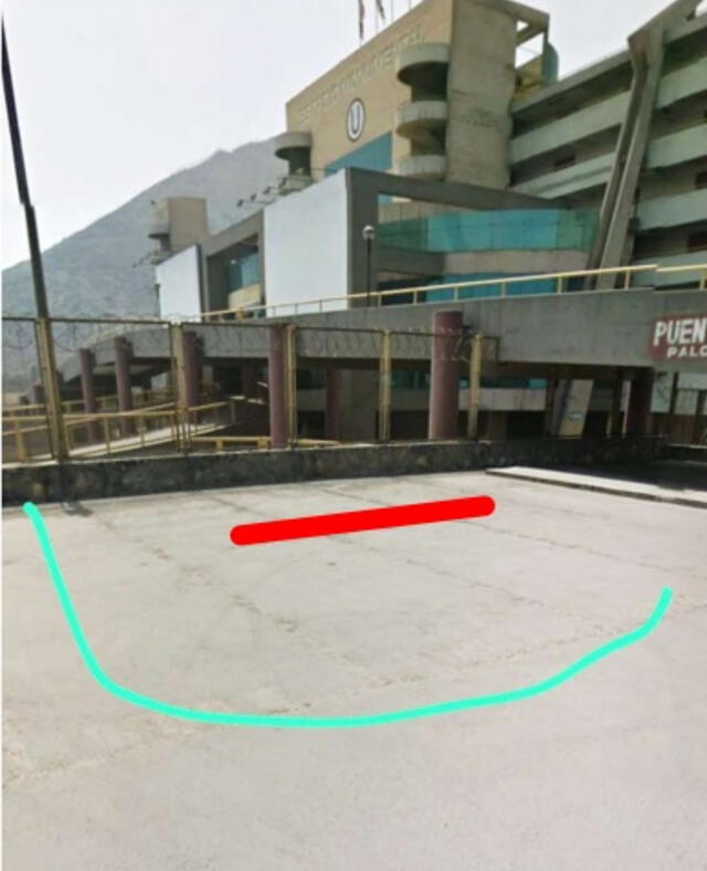 Ubicación del VAR en el Monumental.