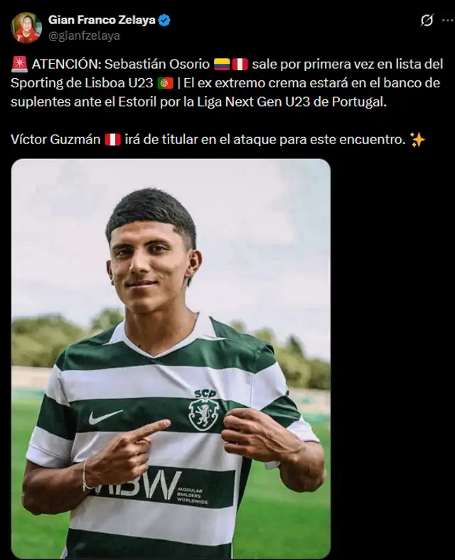Sebastián Osorio fue formado en las divisiones menores de Universitario