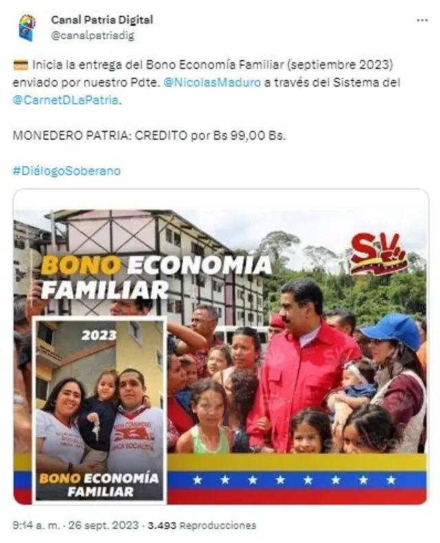 Bono Economía Familiar