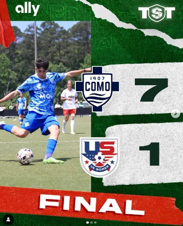 Como goleó por 7-1 a US Women. Como goleó por 7-1 a US Women.