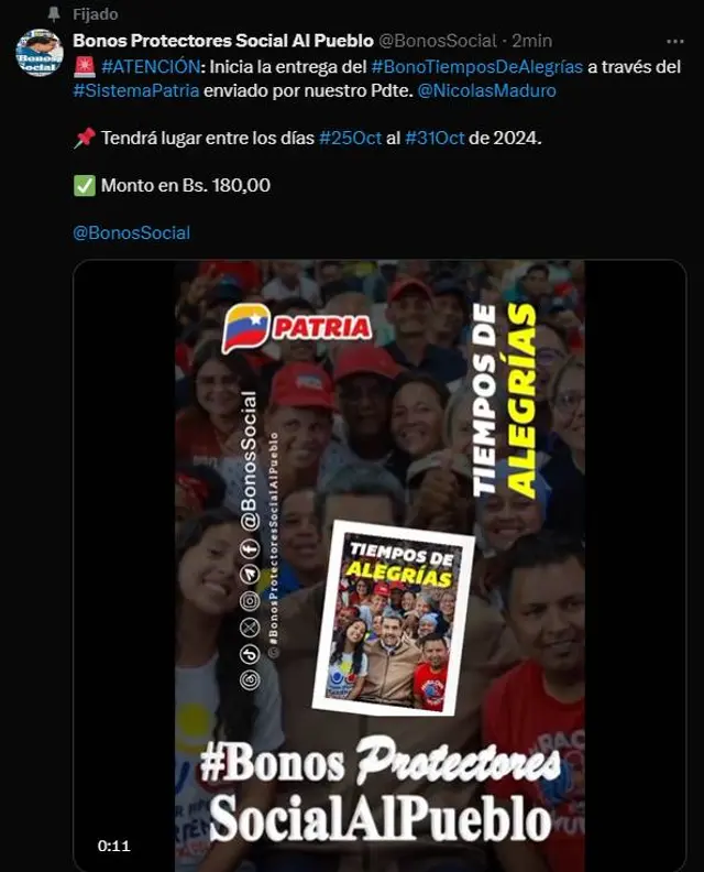 segundo bono especial de octubre