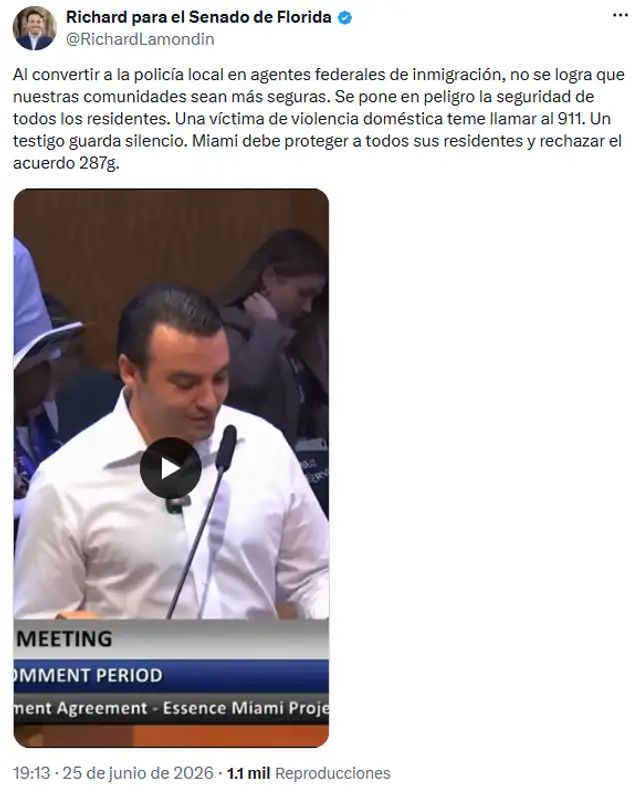 Acuerdo entre el ICE y Miami 