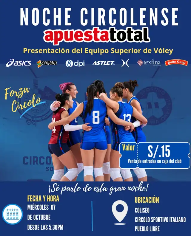 Presentación de las circenses. Foto: Círcolo Sportivo