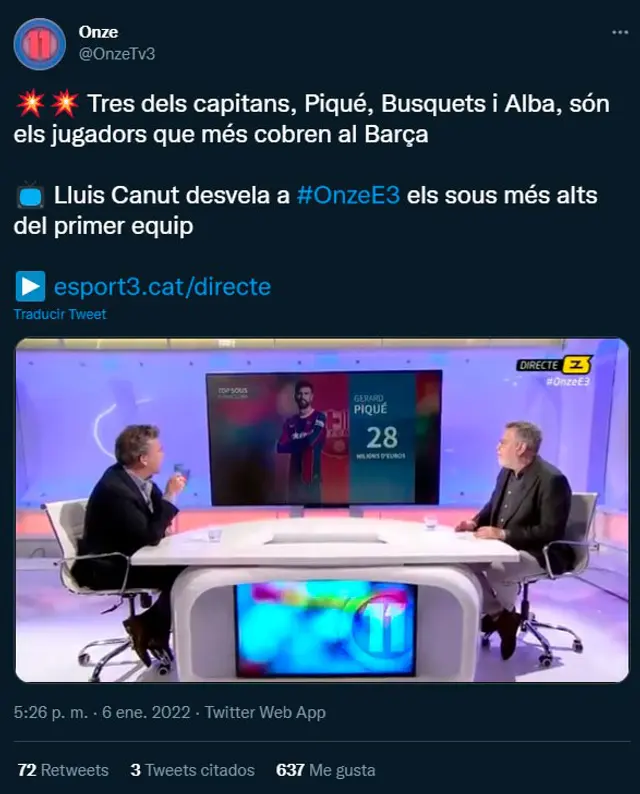 Gerard Pique Barcelona mas pagado