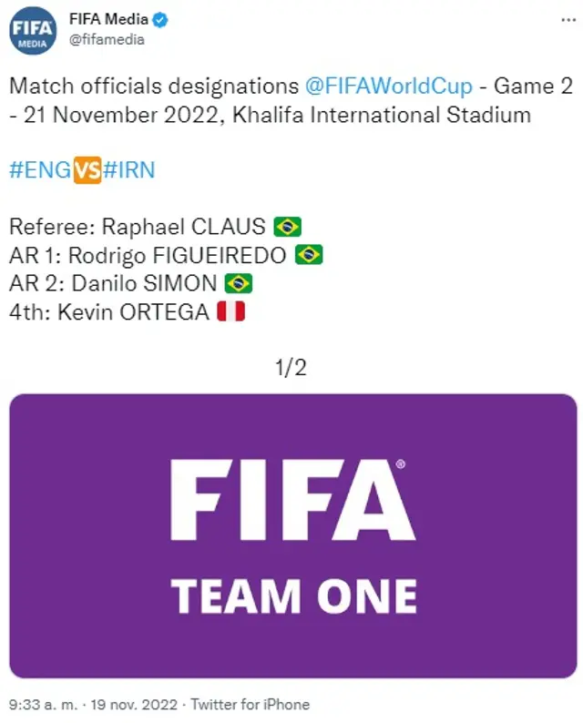 FIFA anunció a Kevin Ortega.