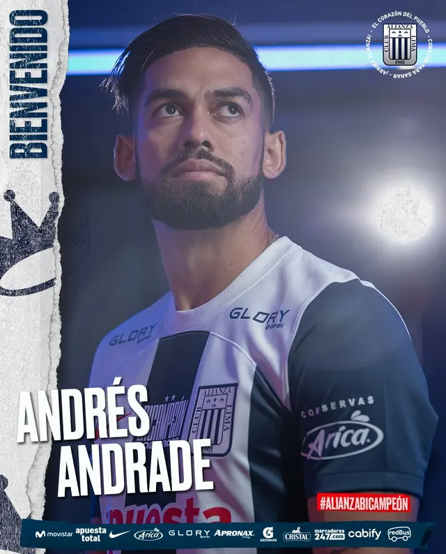 Andrés Andrade es nuevo jugador de Alianza Lima.