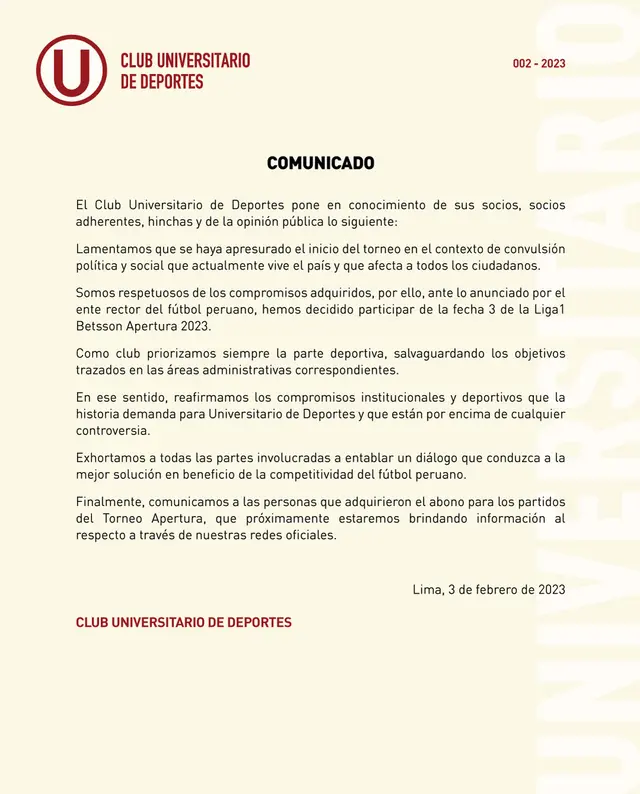 Universitario de Deportes 