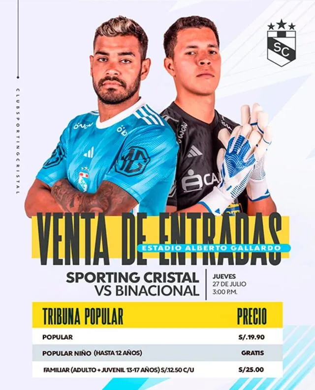 Sporting Cristal vs Binacional