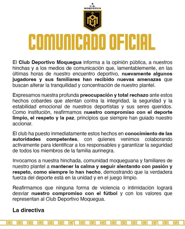 cd moquegua extorsion cd moquegua extorsion