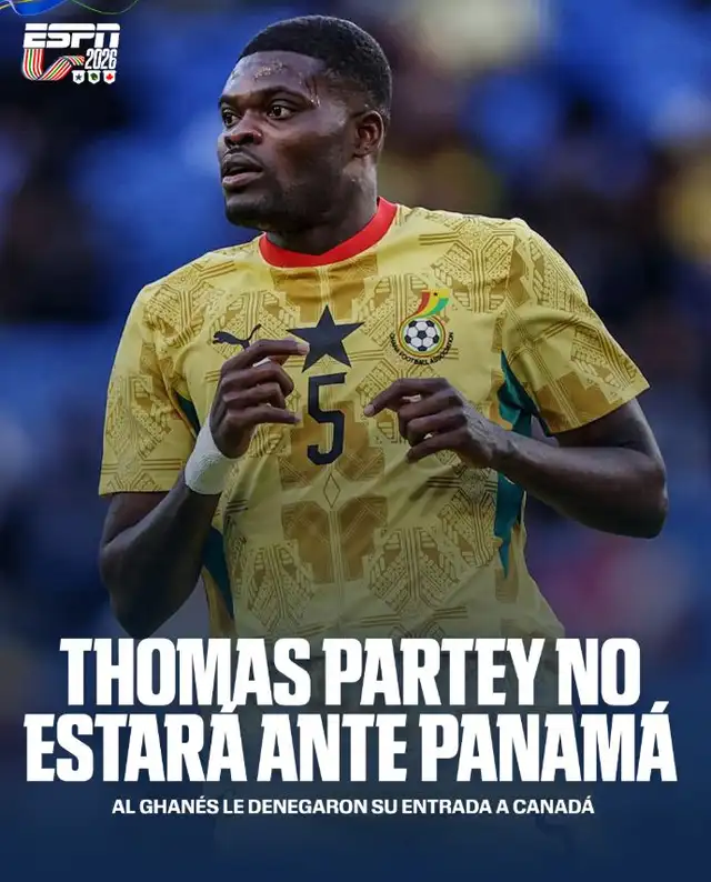 Thomas Partey no jugará ante Panamá. Thomas Partey no jugará ante Panamá.