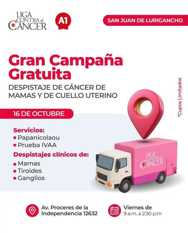 Campaña gratuita de despistaje de cáncer en San Juan de Lurigancho 