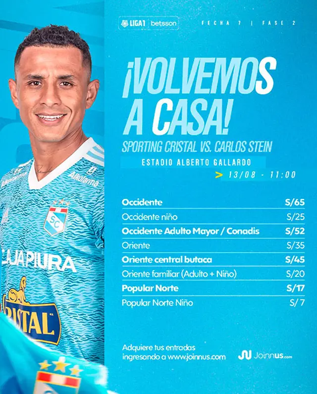 Sporting Cristal vs Carlos Stein