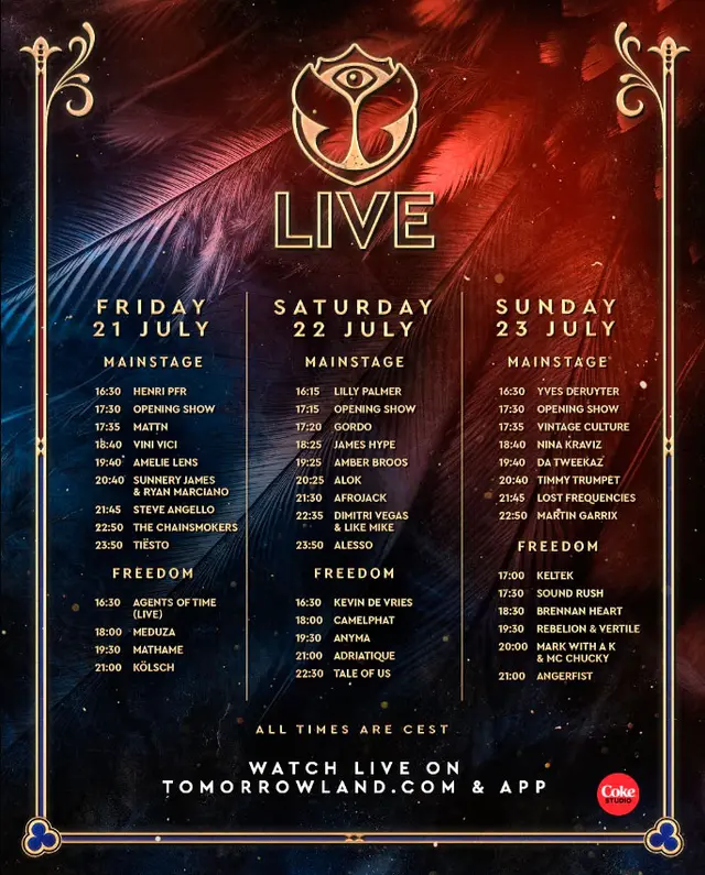 Programación Tomorrowland 2023