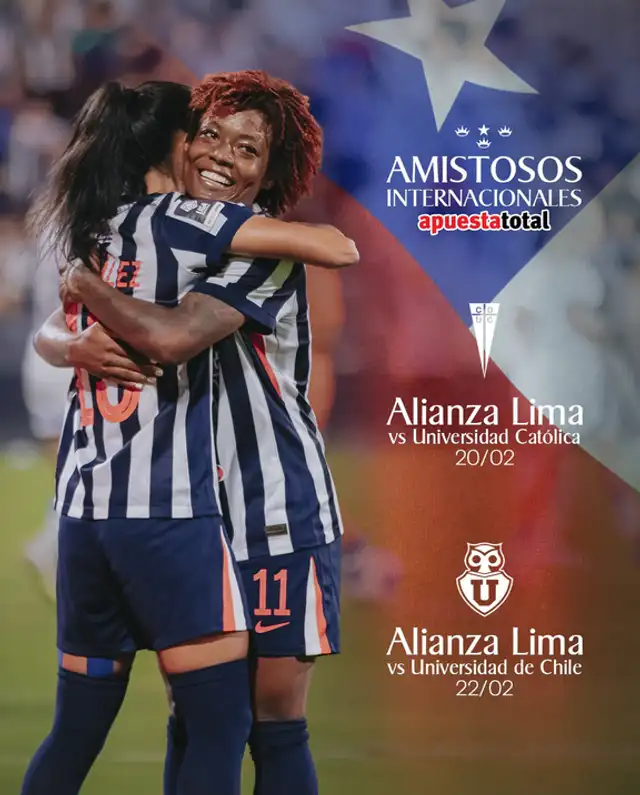 Alianza Lima Femenino enfrentará a Universidad de Chile y Universidad Católica en importante gira internacional.   