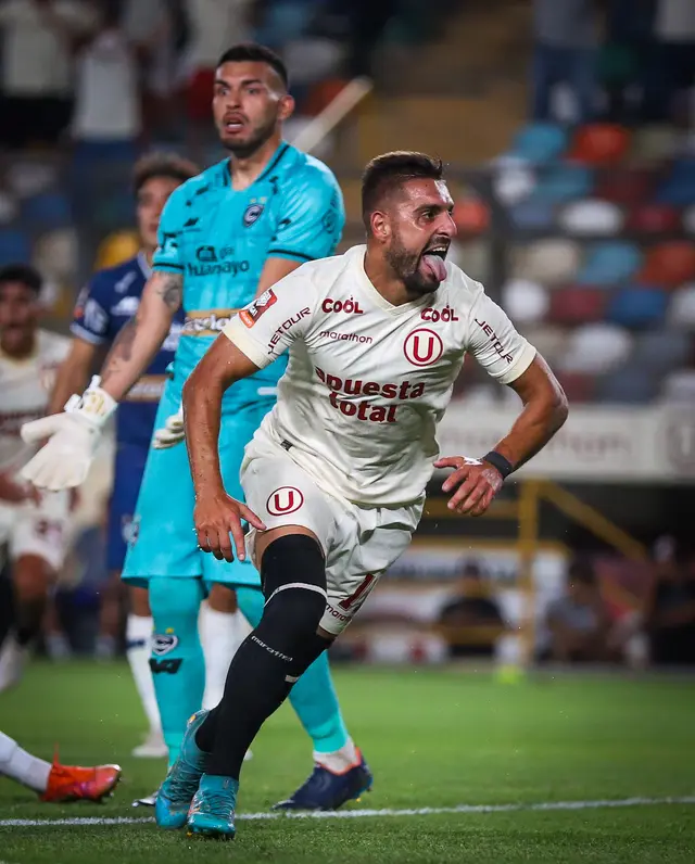 Luis Urruti le marcó un doblete a ADT en la Liga 1 2023.   