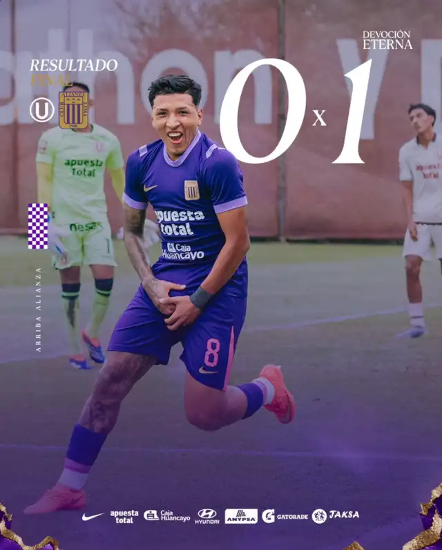 Alianza Lima le ganó 1-0 a Universitario por Liga 3