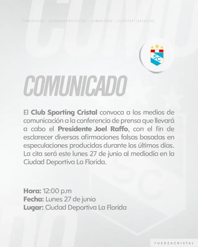 Sporting Cristal, Joel Raffo