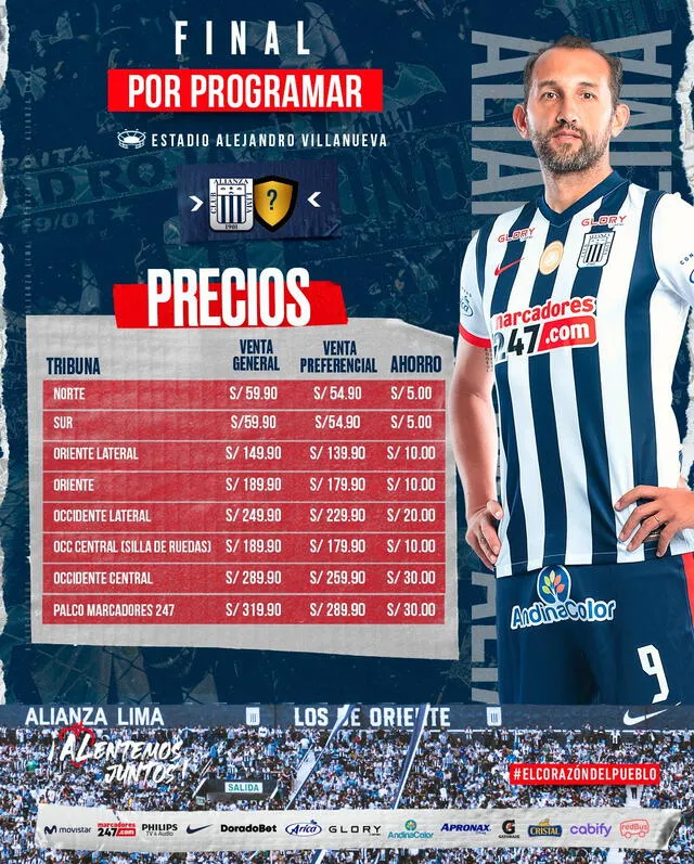 Venta de entradas de Alianza Lima.