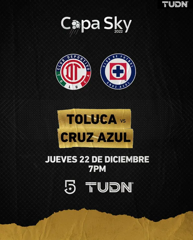 TUDN promociona el Cruz Azul vs. Toluca.