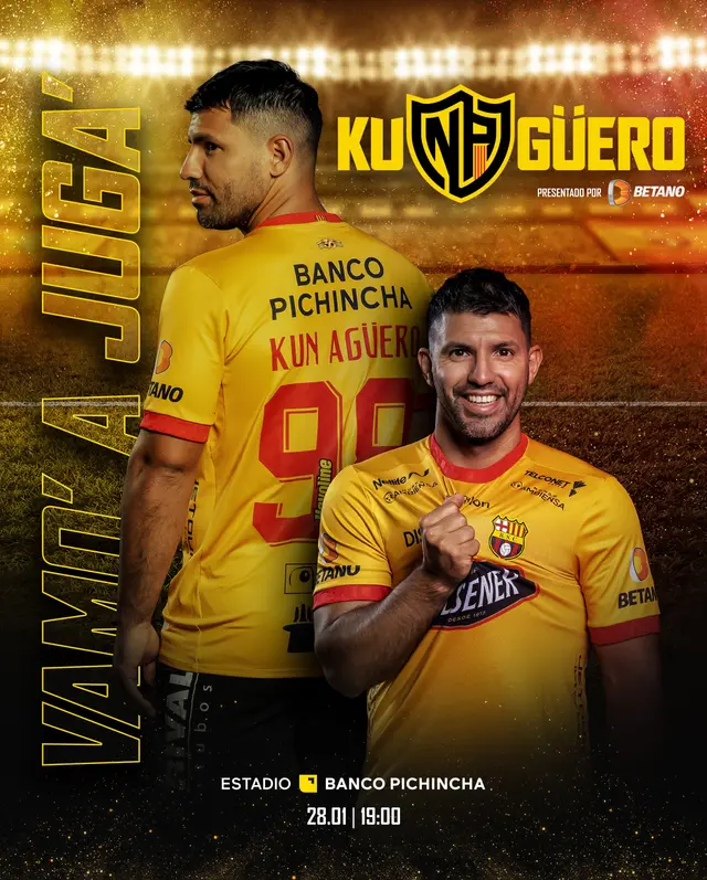  Kun Agüero será el invitado especial de la Noche Amarilla 2023.   