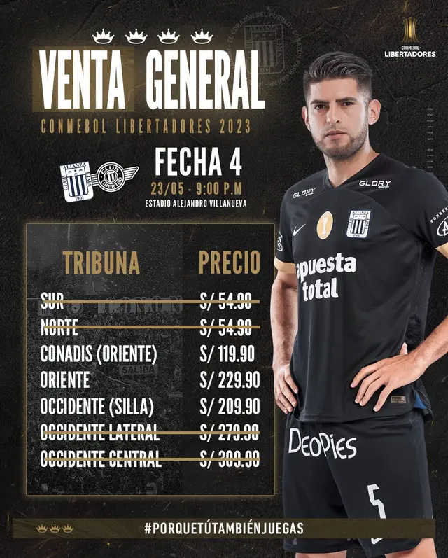 Entradas Alianza Lima vs. Libertad