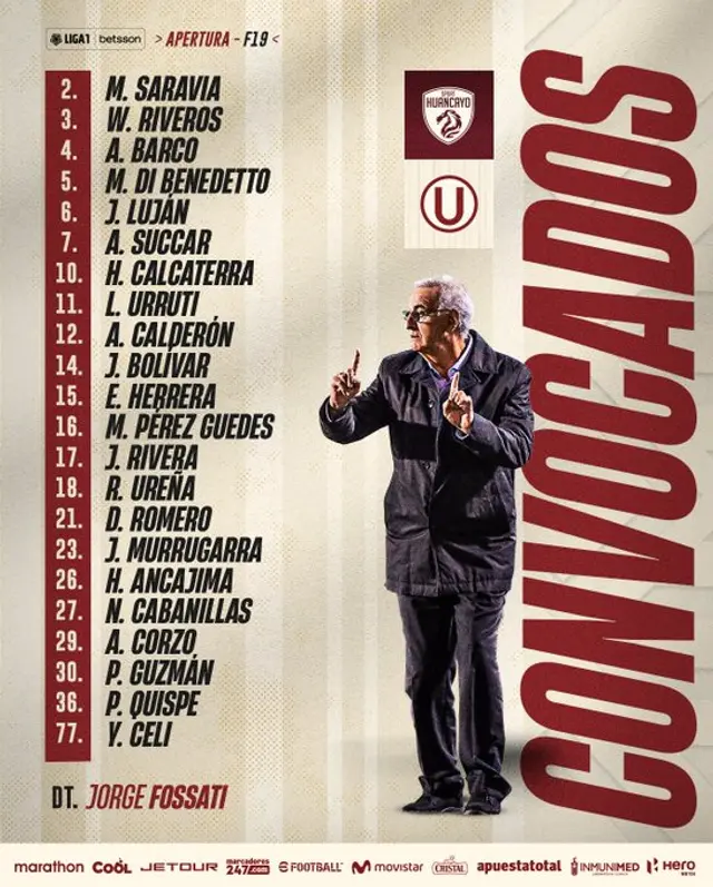 Convocados de la 