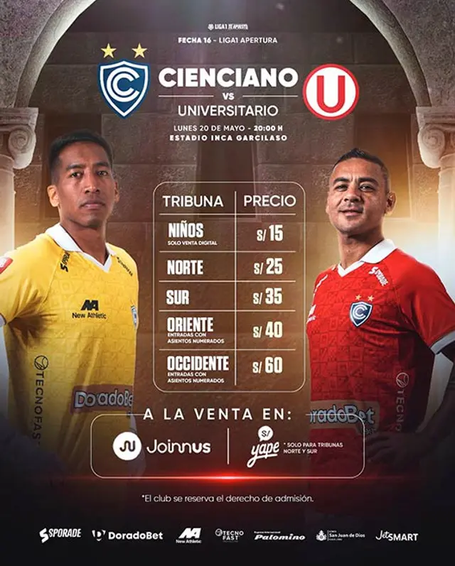 Cienciano vs Universitario