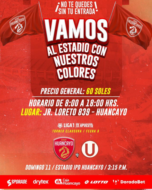 Universitario vs Sport Huancayo