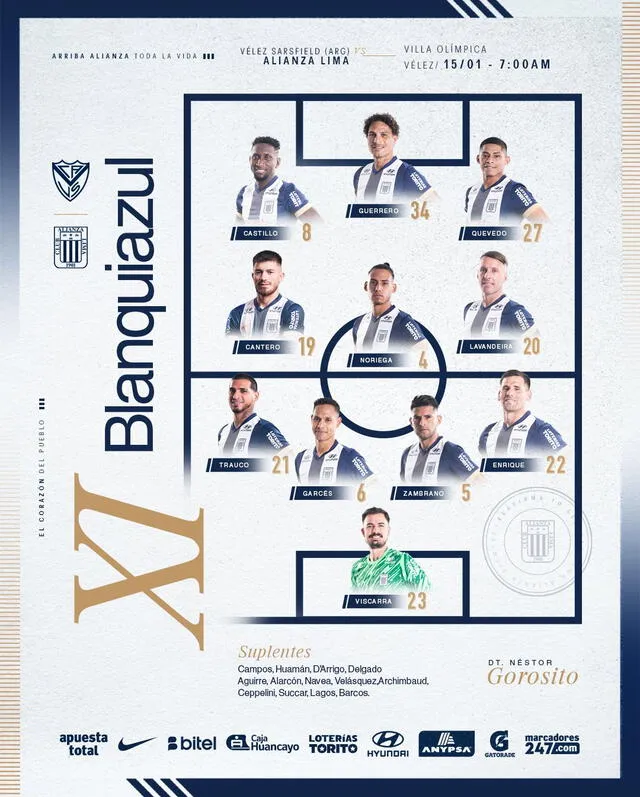 Once de Alianza Lima Once de Alianza Lima