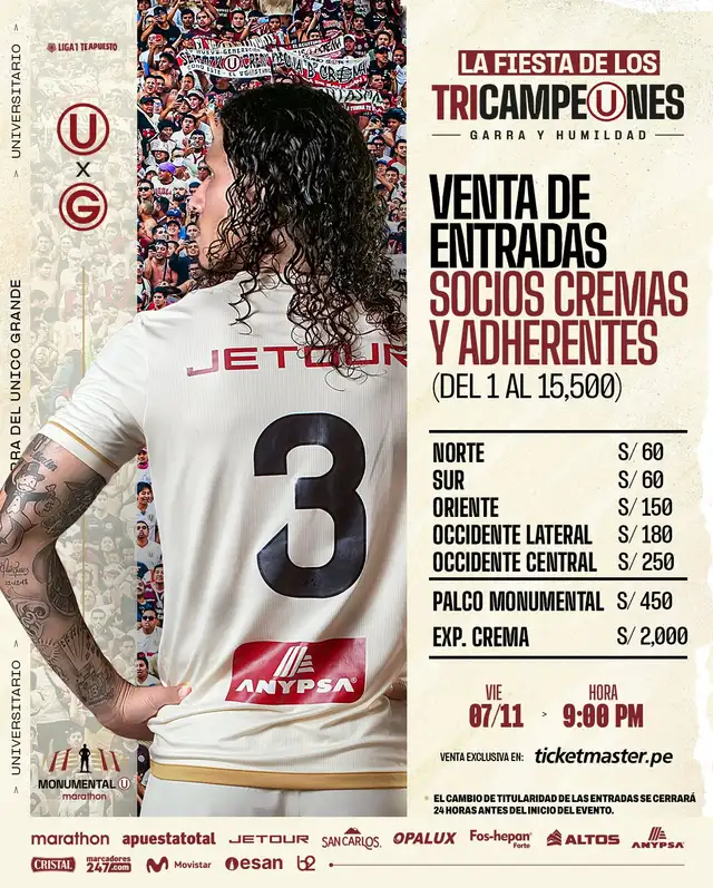 Universitario precios entradas Universitario precios entradas