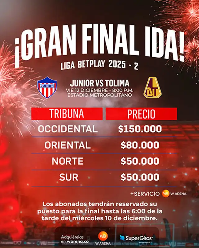 Junior vs Tolima