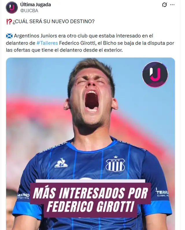 Federico Girotti se acerca a Alianza Lima Federico Girotti se acerca a Alianza Lima