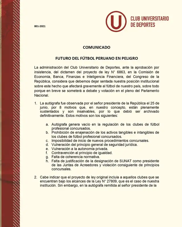 (Foto: Twitter Universitario de Deportes)   