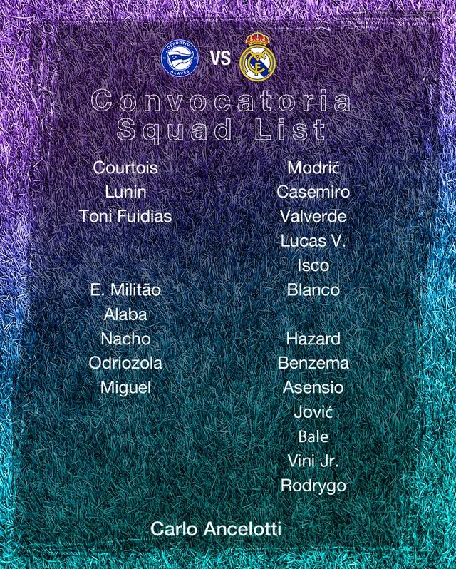 Real Madrid vs Alavés
