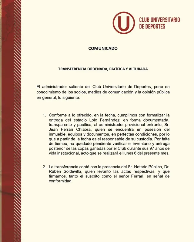Universitario de Deportes Universitario de Deportes