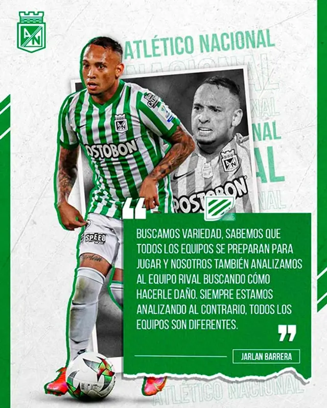Jarlan Barrera se refirió al presente de Atlético Nacional.   