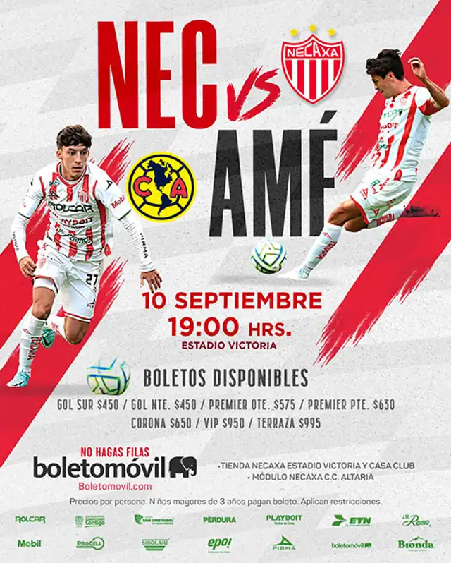 América vs Necaxa