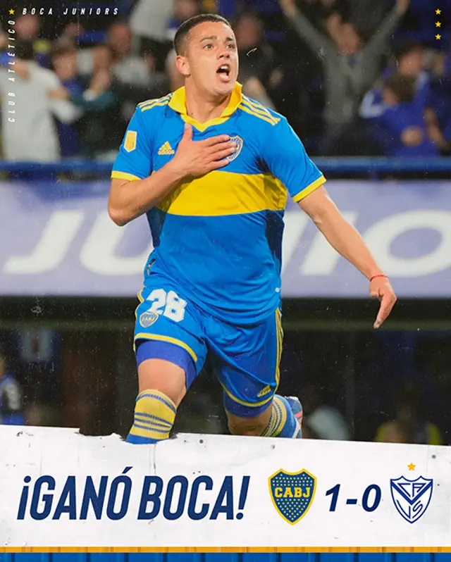 Boca Juniors viene de ganar 1-0 a Vélez.   