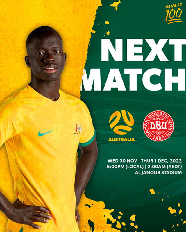 Australia vs Dinamarca